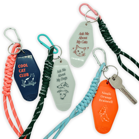 KinKo Ask Me About My Pets Keychains