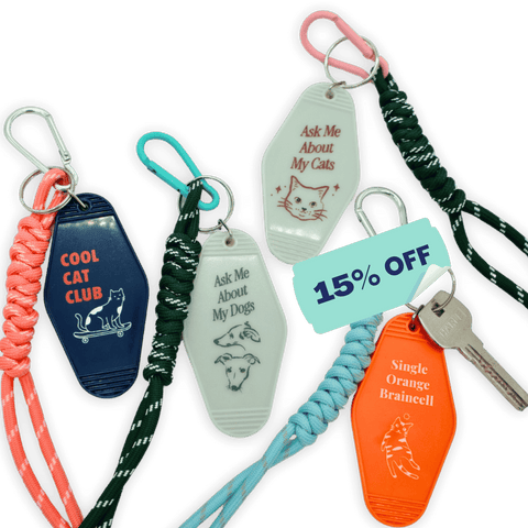 KinKo Ask Me About My Pets Keychains